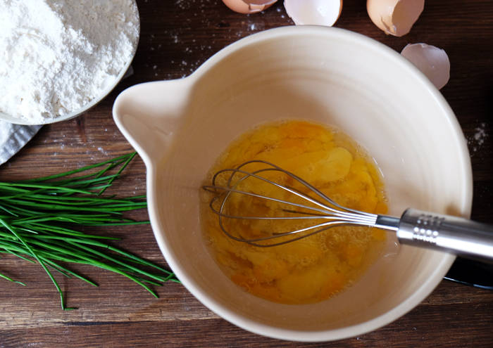 Eier verquirlen
