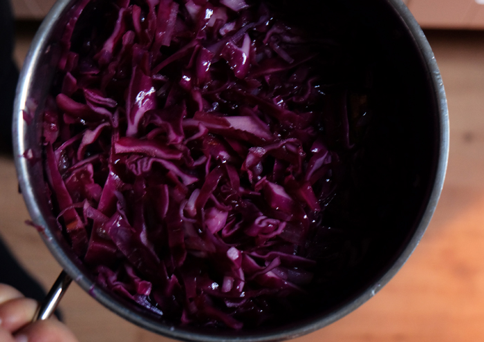 Rotkohl zubereiten