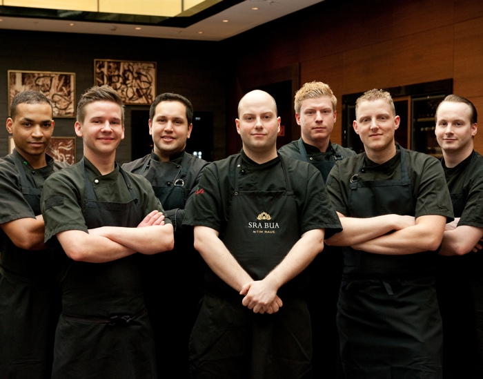 Das Küchenteam um Daniel Langenfeld