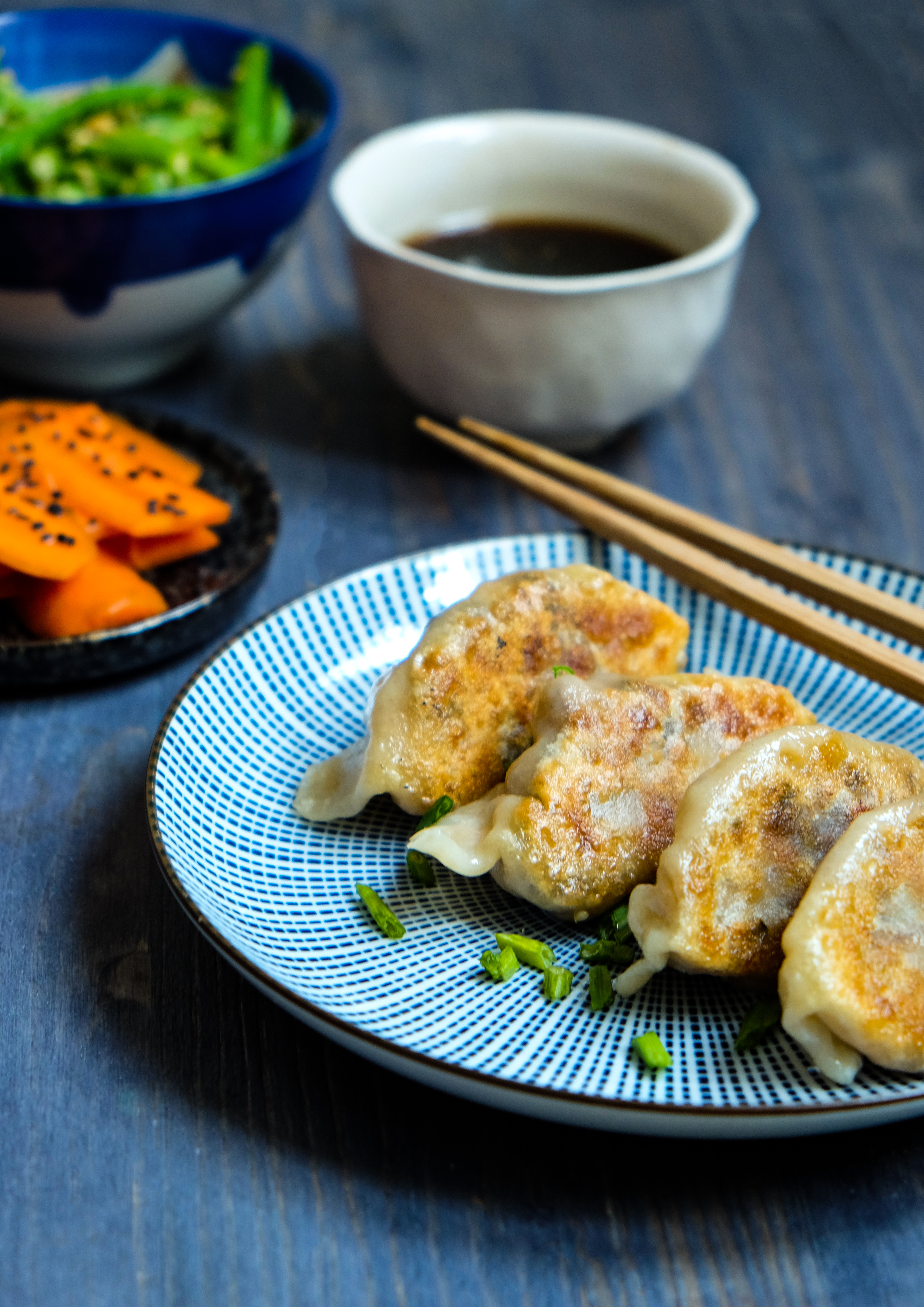 Gyoza mit Shiitake und Pflaumen Fraeuleinchen